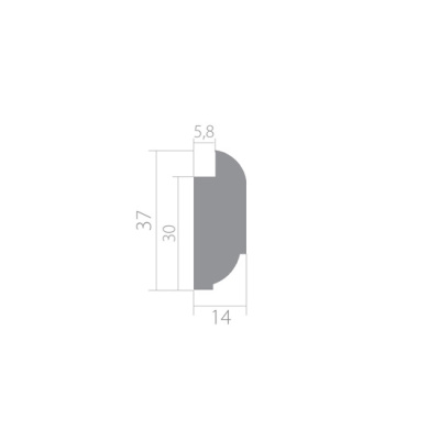 Финишный молдинг Trim 0004i для стеновых панелей Wain и плинтусов Base